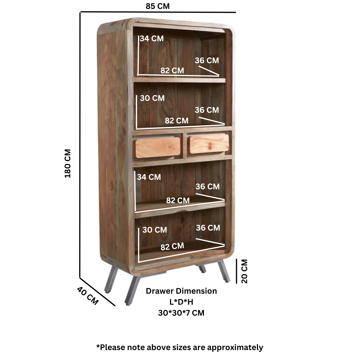 Strömstad Bookcase